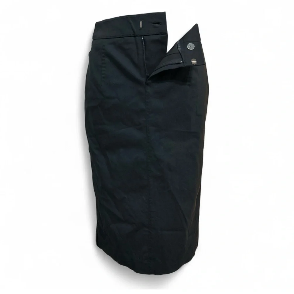 BODY by VICTORIA Black Pencil Skirt 0, Back Lace-Up Design With Zipper NWOT